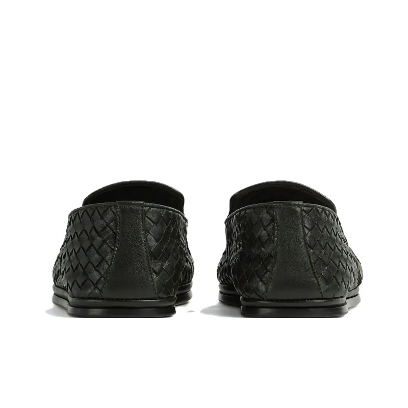 Bottega Veneta Intrecciato Motif Slip-On Shoes-4