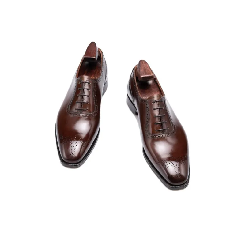George Cleverley Dress Shoes Men's Dark Brown-2