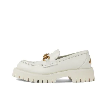 GUCCI Horsebit Loafers Women's White