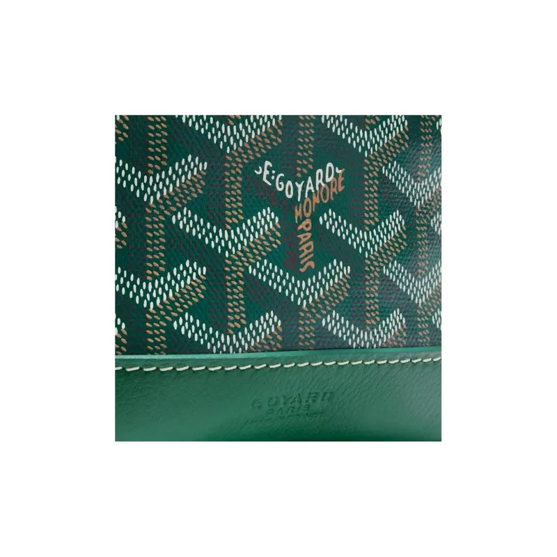 GOYARD Snoopy Co-branded Petit Flot Canvas With Leather Bucket Bags Shoulder Bags Women's Green/Red Heart Balloons-2