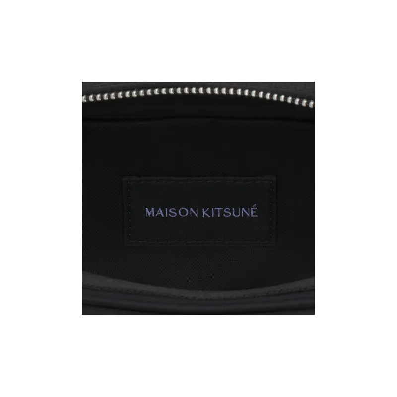 Maison Kitsune Nylon Fanny Pack Regular Men's Black-3