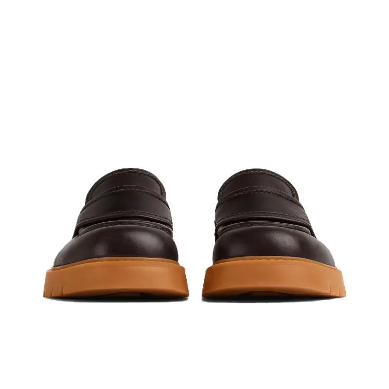 Bottega Veneta Haddock Loafers 4.5cm Men's Dark Brown-2