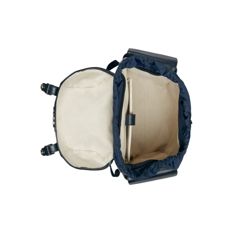 GUCCI Ophidia Canvas With Leather Backpack Medium Size Men's Blue/Black-5
