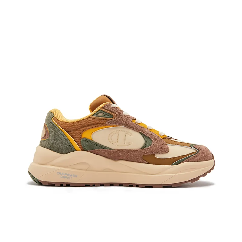 Champion Slip Resistant Low Top Chunky Sneakers Men's Yellow Brown-1