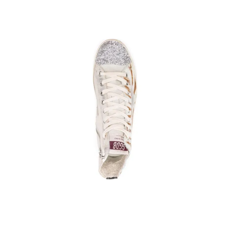 Golden Goose Mid Star Zebra-print Sneakers-3