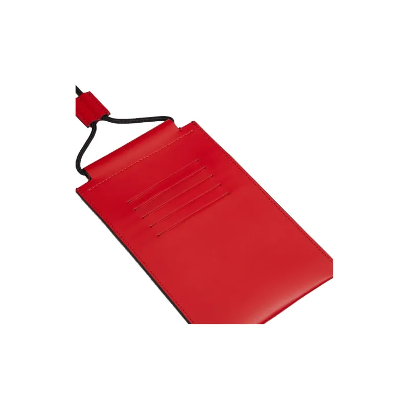 Valentino Calfskin Cell Phone Pouch Regular Men's Red-3