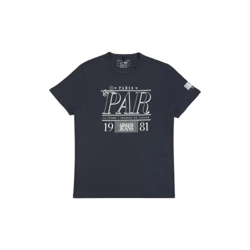 ARMANI JEANS T-Shirts Men Dark Blue