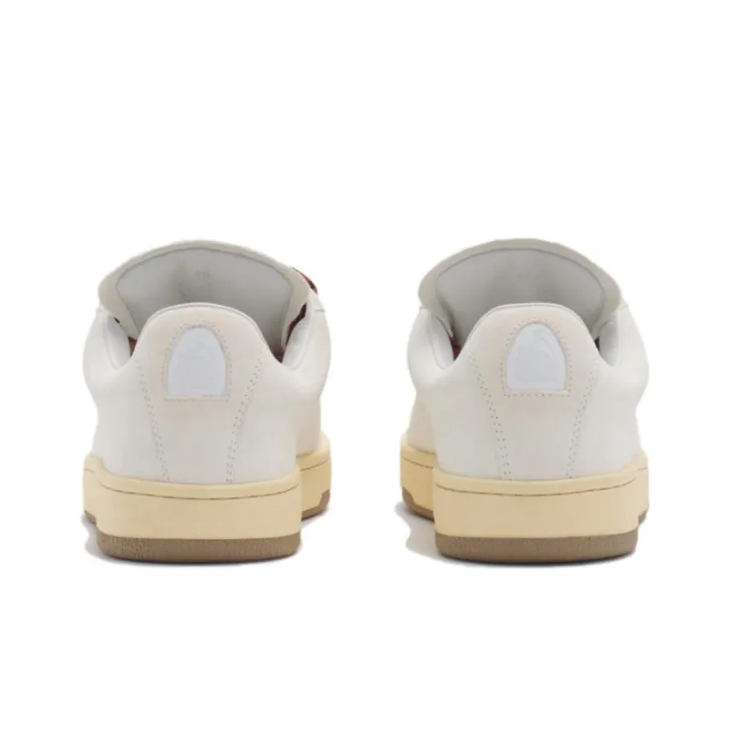 Lanvin Curb Low Top Skateboard Shoes Women's White-4