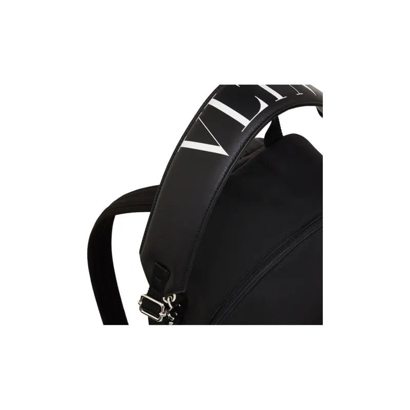 Valentino VLTN Cow Leather Crossbody Bag Backpack Large Size Men's Black-3