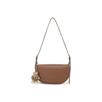 MEXICAN Polyurethane Shoulder Bag Crossbody Bag Women's Brown/Ecru Brown/Gray Green Black