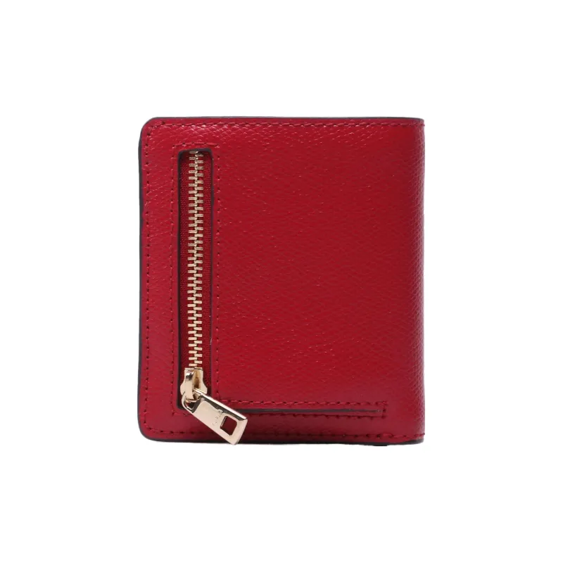 Furla Cow Leather Wallet Small Size Women's Red-1