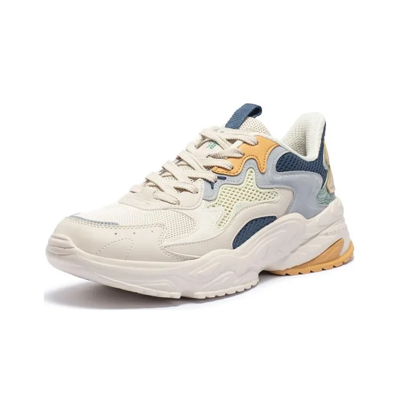 361° Shock absorbing And Waterproof Low Top Running Shoes Men's Oat Milk-1