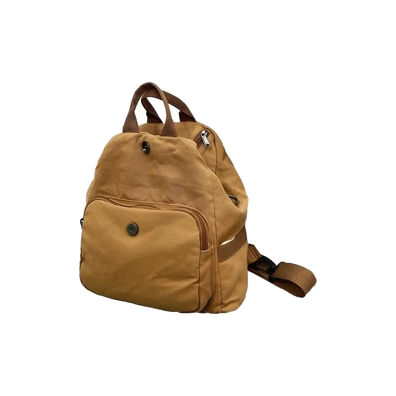 UNITE STAR Canvas Hand held Backpack Medium Size Unisex Black/White/Brown-10