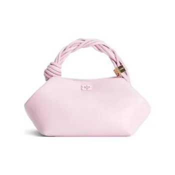 GANNI Recycled Leather Handbag Women's Cherry Blossom Pink