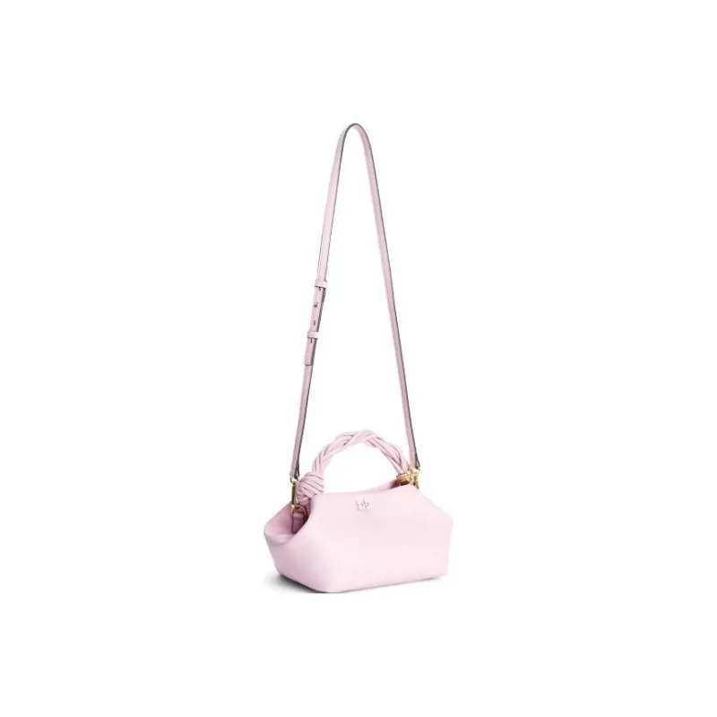 GANNI Recycled Leather Handbag Women's Cherry Blossom Pink-2