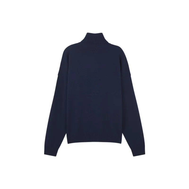 Maison Kitsune Roll Neck Fox Head Intarsia Knit Jumper-1