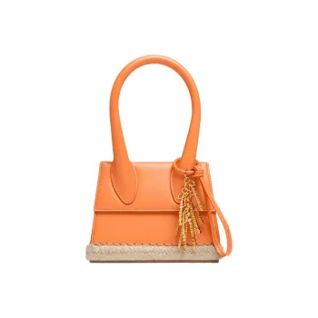 Jacquemus Le Chiquito Moyen Cow Leather Shoulder Bag Crossbody Bag Handbag Women's Orange