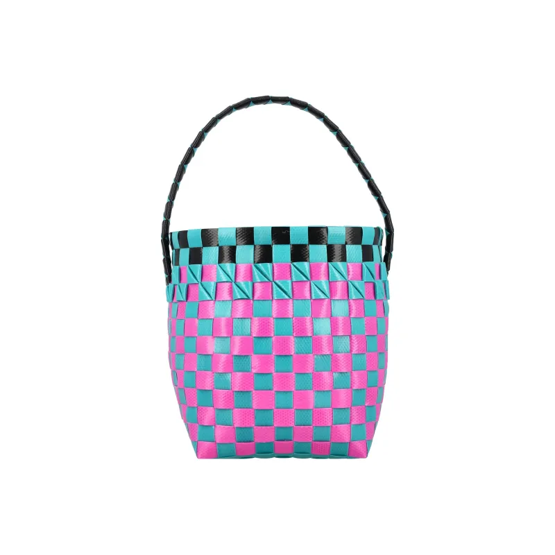 MARNI Logo Patch Checked Shoulder Bag-3