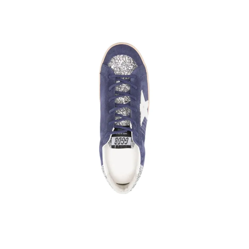 Golden Goose Low Top Skateboard Shoes Women's Blue-3