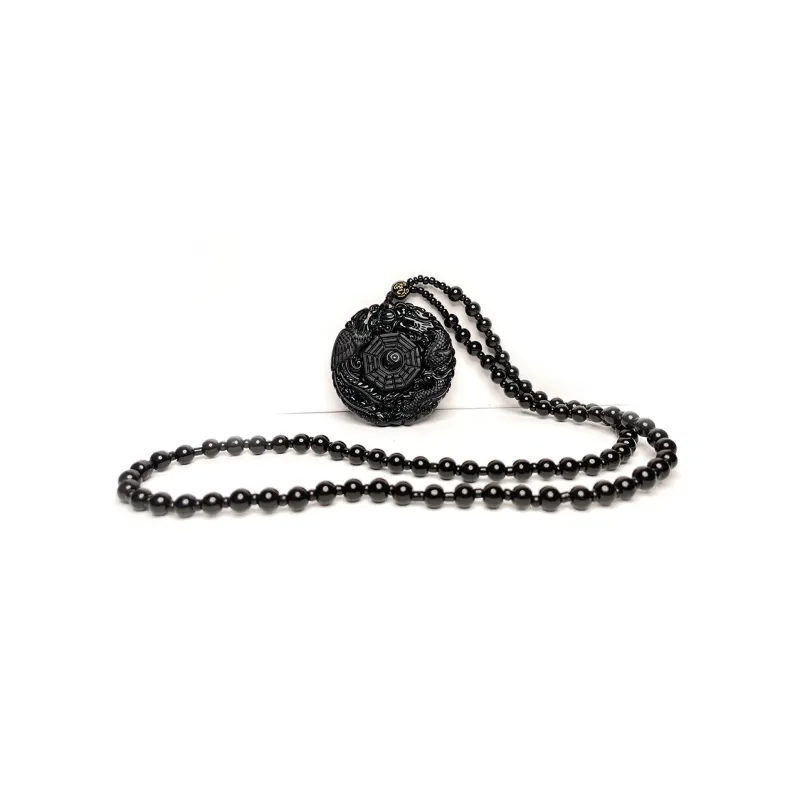 MOUNTAINS AND MANS Obsidian Necklaces Men's-2