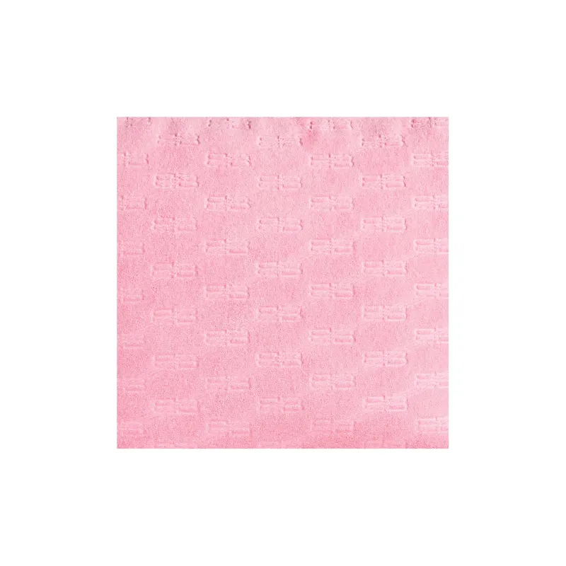 Balenciaga Cotton With Calfskin Clutch Medium Size Women's Pink-4