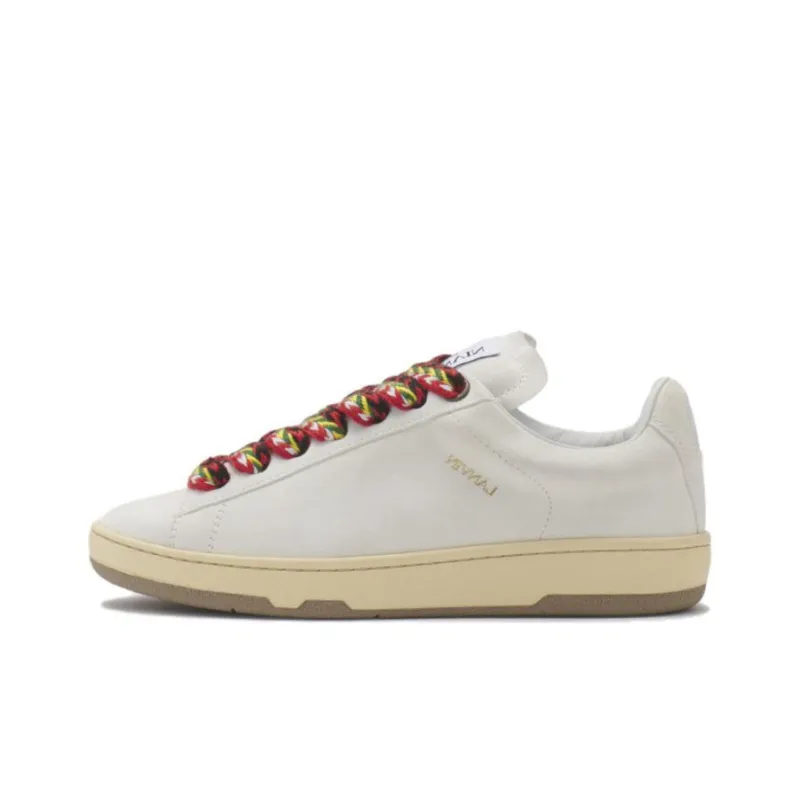 Lanvin Curb Low Top Skateboard Shoes Women's White-0