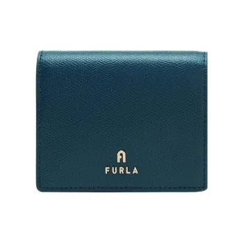 Furla Leather Wallet Small Size Women's Blue