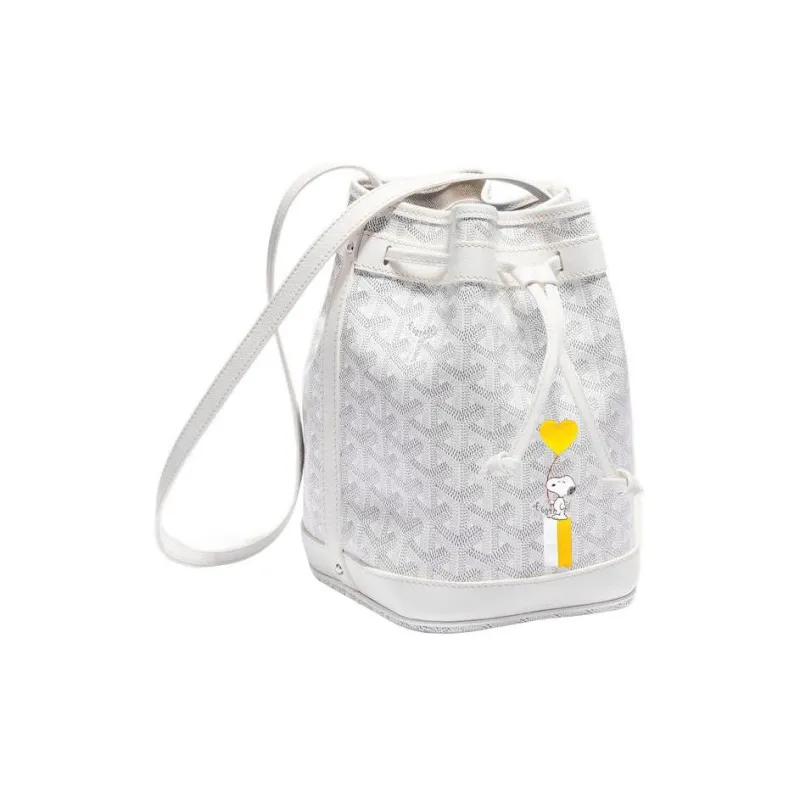 GOYARD Snoopy Co branded Petit Flot Canvas With Leather Bucket Bag, Shoulder Bag Women's-0