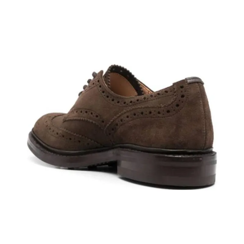 Tricker's Brogue-detail Suede Brogues-3