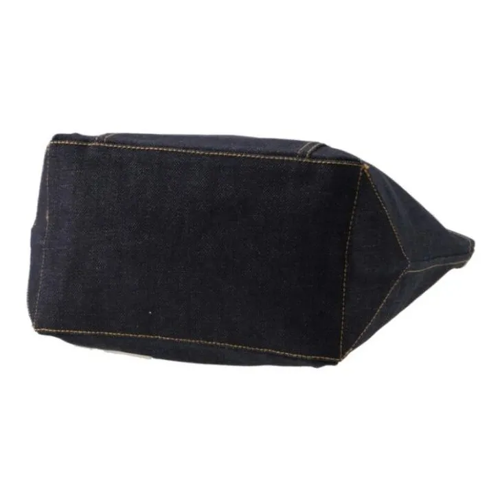 A.P.C Cotton Tote Bag, Shopping Bag, Handbag Mini Women's Blue-3