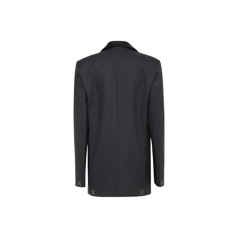 OFF-WHITE Single-Breasted Long-Sleeved Blazer-1
