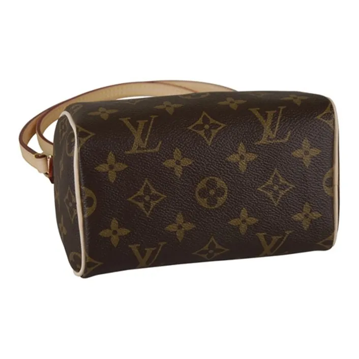 LOUIS VUITTON Speedy Bandouliere Monogram Nano Brown-3