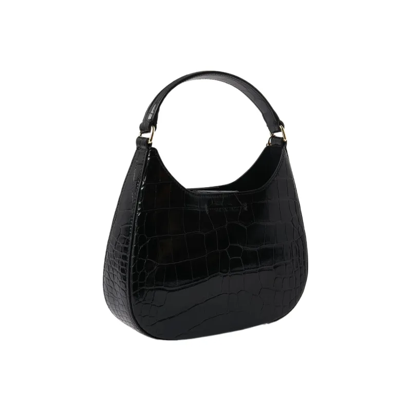 EMPORIO ARMANI Leather Handbag, Shoulder Bag Trumpets Women's Black-1