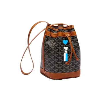 GOYARD Snoopy Co branded Petit Flot Canvas With Leather Bucket Bag, Shoulder Bag Women's