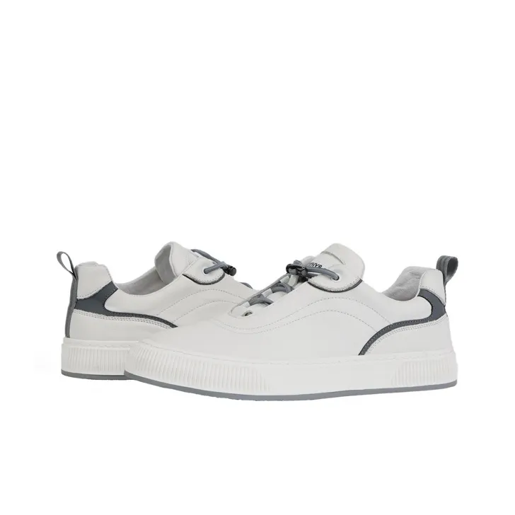 TIMOTHY&CO. Low-Top Skateboard Shoes Men's White-3