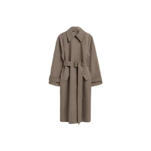 Other Stories Trench Coats Women's Oatmeal Gray