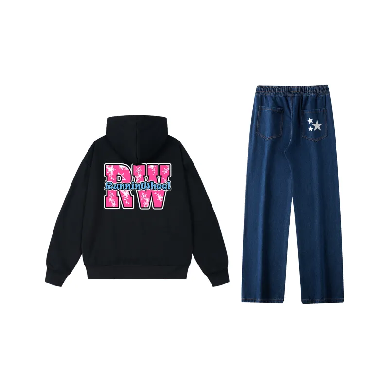 RUNNINWHEEL Sweatshirt Sets Unisex-23