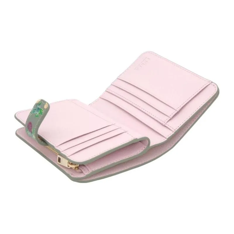 Furla Embossed Cow Leather Wallet Women's Mineral Green-2