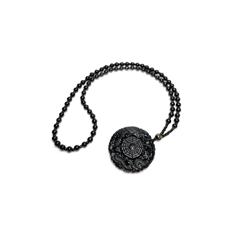 MOUNTAINS AND MANS Obsidian Necklaces Men's-1