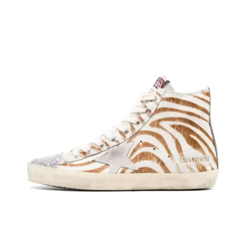 Golden Goose Mid Star Zebra-print Sneakers