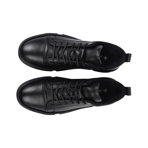 TIMOTHY&CO. Low-Top Skateboard Shoes Men's Black-2