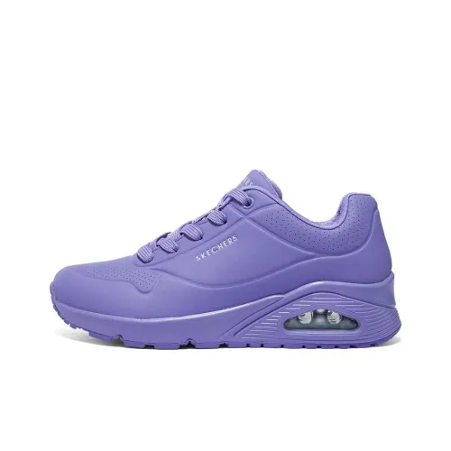 Skechers Uno Casual Shoes Women's Low-Top Purple Lilac