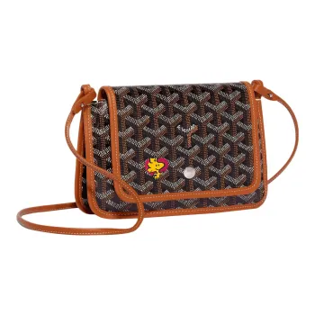 GOYARD Plumet Canvas With Leather Envelope Bag Handheld Shoulder Bag Crossbody Bag Small Size Unisex Brown/Red