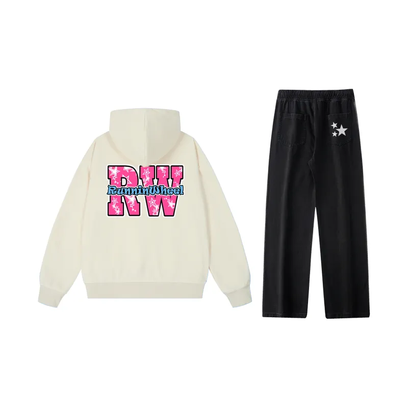 RUNNINWHEEL Sweatshirt Sets Unisex-14