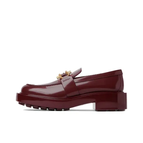 Bottega Veneta Monsieur Loafers 6cm Women's Burgundy