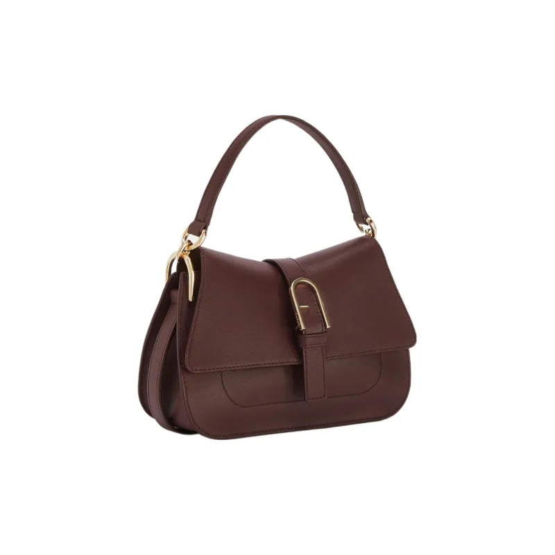 Furla Calfskin Shoulder Bag Crossbody Bag Handbag Mini Women's Burgundy-1