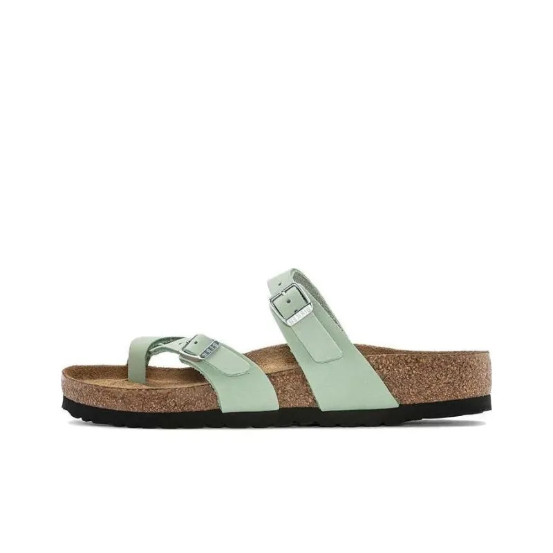 Birkenstock Mayari Slide Slippers Women's Green Narrow Fit-0
