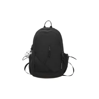 Rainbow Girl Nylon Backpack Regular Black/White/Gray