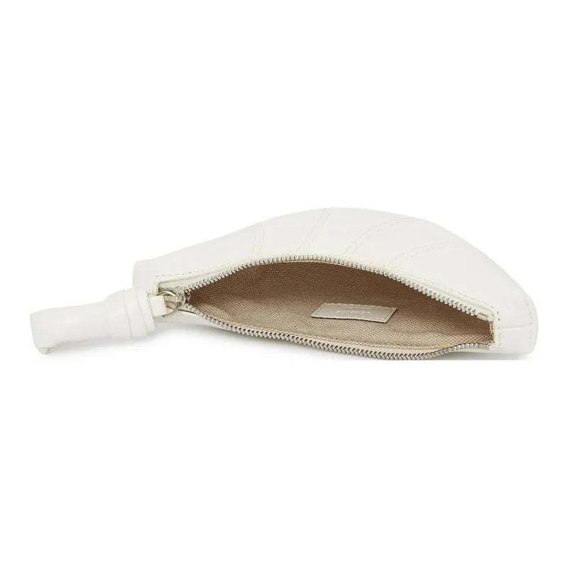 Lemaire Croissant Series Sheepskin Croissant Bag Dumpling Bag Clutch Coin Purse Women's White-2