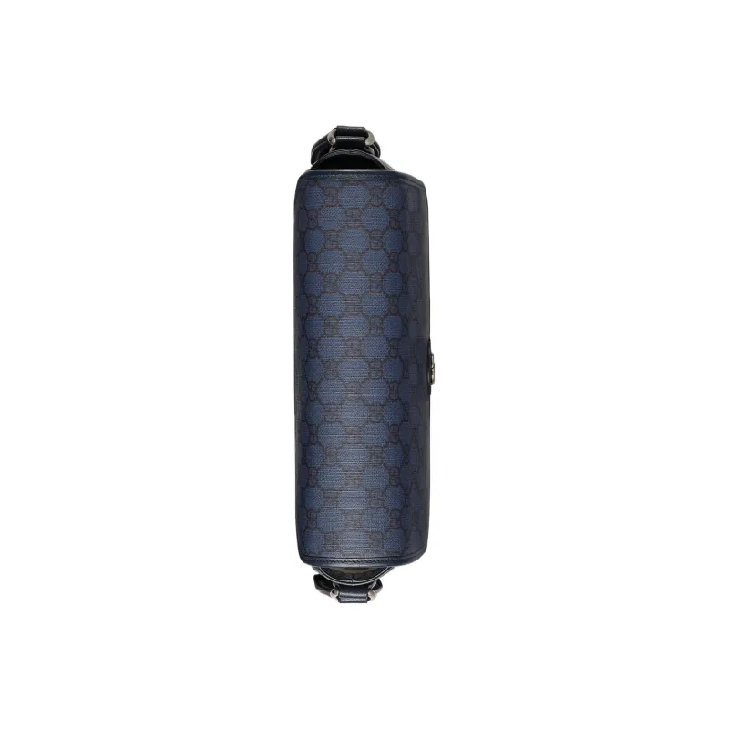 GUCCI Ophidia Canvas With Leather Canvas Bag, Messenger Bag, Shoulder Bag, Crossbody Bag Medium Size Men's Blue/Black-5